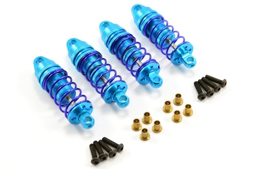 #FTTA014B - FASTRAX TAMIYA TT02 ALUMINIUM SHOCK ABSORBER SET (4) (55MM NO OIL INC)
