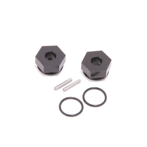 #U8543 - Schumacher Alloy Wheel Hex 7.5mm (+1.5) Black pr - ST2