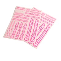 #U8590 - SCHUMACHER DECAL SHEET - NEON PINK - PK2