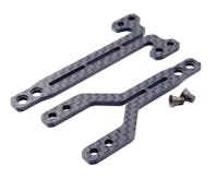 #RCM-BD12-SFT16 - RC MAKER SLIMFLEX 1.6MM CARBON TOPDECK SET FOR YOKOMO BD12 (W/SCREWS)