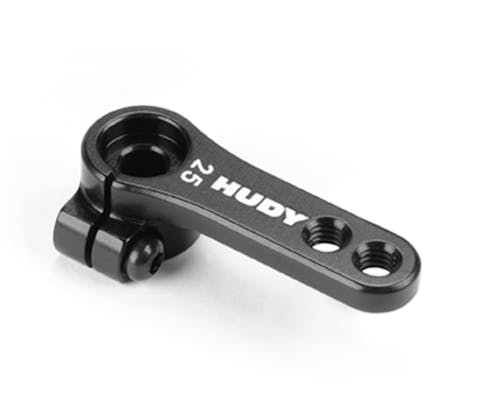#DY293413 - HUDY ALU CLAMP SERVO HORN - FUTABA, SAVÖX - OFFSET - 2-HOLE - M3 - 25T