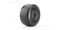 #JK1101RBS - Jetko Buster Soft 1:8 GT Pre-glued Black Claw Rims (2)