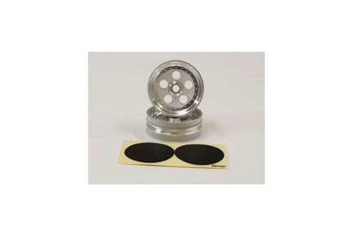 #K.SCH007SCB - Front Wheel Kyosho Tomahawk (2) Chrome Satin 2.2 inch