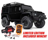 #TRX82056-84-BLK - Traxxas TRX-4 Scale & Trail Crawler Land Rover Defender Black with Winch