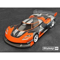 #BD-GT12-AS1 - BITTY DESIGN ARES-1 GT12 BODYSHELL CLEAR