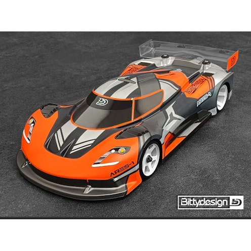 #BD-GT12-AS1 - BITTY DESIGN ARES-1 GT12 BODYSHELL CLEAR