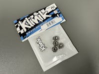 #KRC-LARGENUT - Klinik RC 4mm Large Flange Serrated Titanium Wheel Nut (4)