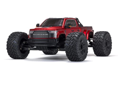 #ARA7612T2 - ARRMA 1/7 BIG ROCK 6S 4x4 BLX Monster Truck RTR - Red