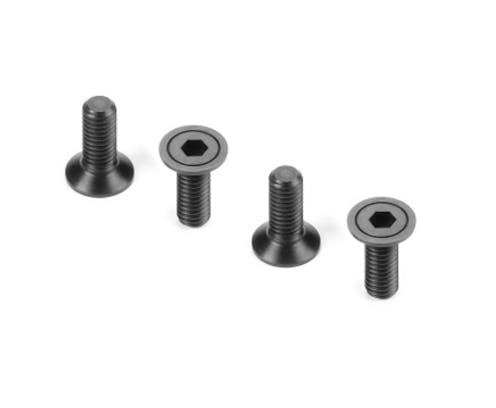#XR913308 - XRAY HEX SCREW 110� SFH M3x8 - CNC MACHINED - HUDY SPRING STEEL� (4)
