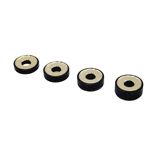 #RCM-RCSR-BS - RCM Large Contact Brass "Ringed" Roll Center Shim Set - Assorted Sizes - Full Set (4pcs each)
