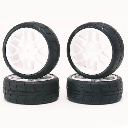 #SSF-D32AWPG - SWEEP HANKOOK TREAD 32DEG 24MM D-COMPOUND GLUED TYRES 12 SPOKE