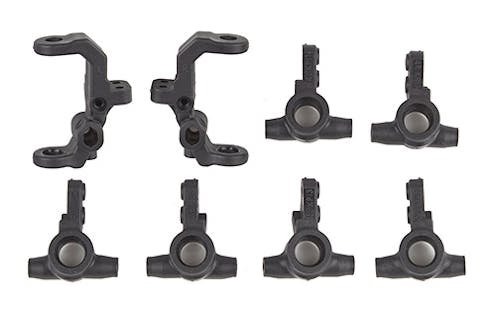 #AS92415 - TEAM ASSOCIATED RC10B7 FT CASTER/STEERING BLOCKS CARBON