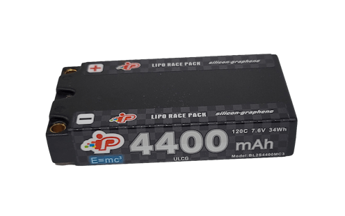#IPBL2S4400MC3 - Intellect LiPo LiHV 4400mAh 2S 18.5mm Shorty 7.6v