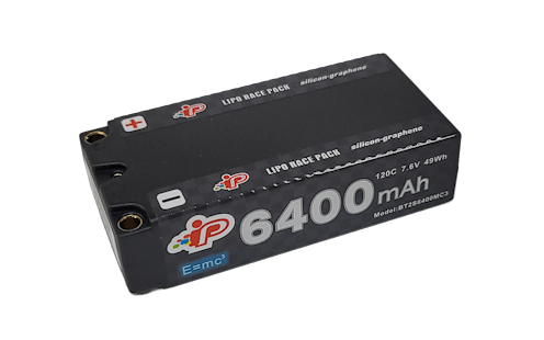 #IPBT2S6400MC3 - Intellect LiPo LiHV 6400mAh 2S 25.1mm Shorty 7.6v