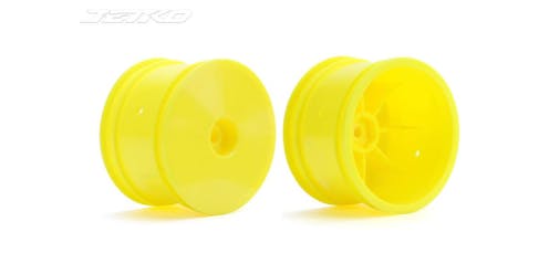 #JK6114YH - Jetko wheels 1:10 Buggy Rear (2) - YELLOW