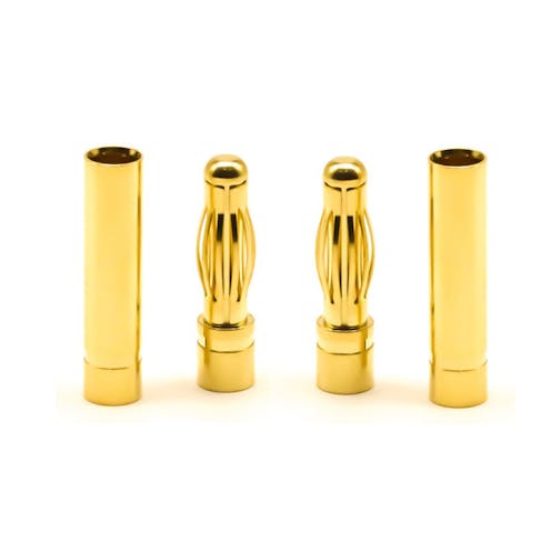 #ABM30008 - ABM 4.0mm Gold Connectors (2 pair m+f)