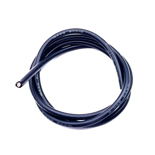 #ABM30010 - ABM 10awg SUPER FLEX BLACK SILICONE WIRE (1 Metre)