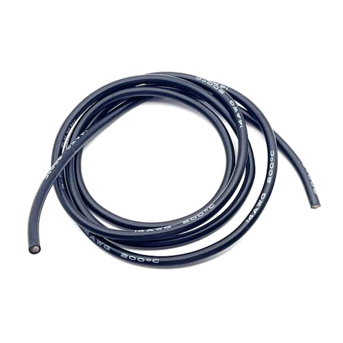 #ABM30014 - ABM 14awg SUPER FLEX BLACK SILICONE WIRE (1 Metre)