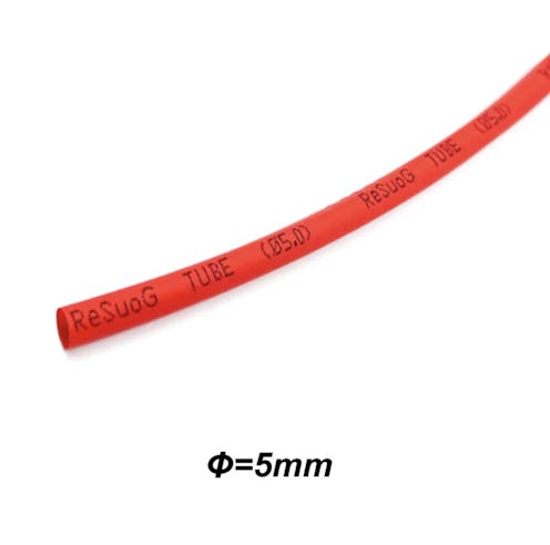 #ABM30024 - ABM 5.0MM HEATSHRINK RED (1 Metre)