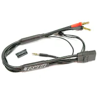 #B-TZ-100XRL - ZOMBIE XT90, 4|5mm plated male tube plug - 2s Balance Charge Lead - 300mm - 12g