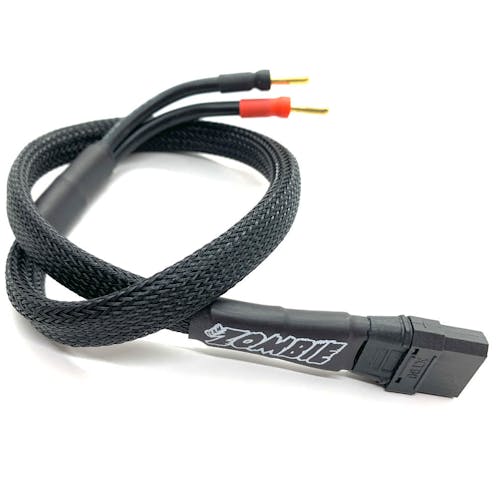 #B-TZ-1008RL - ZOMBIE 4mm male to XT90 male - Power Supply to Charger - 500mm - 10g