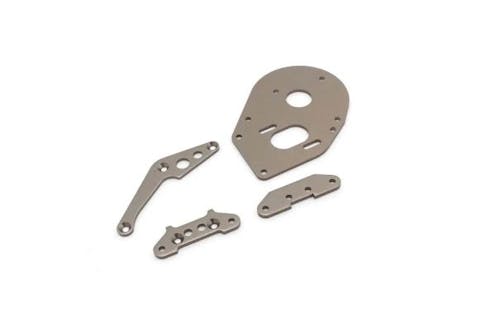 #K.OT264GM - Plate Set Kyosho Optima Mid - Gun Metal