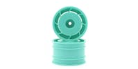 #K.UTH002GR - Rear Wheels Kyosho 1:10 Kyosho 8D 50mm (2) - Peppermint Green