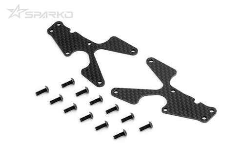 #SPKF83006-20OP - Sparko F8 Carbon Front Lower Arm Inserts 2.0mm - 2pcs