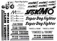 #ZC-D4BK - Yokomo Super Dog Fighter Decal (Black) for YZ-870C