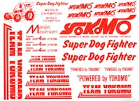 #ZC-D4R - Yokomo Super Dog Fighter Decal (Red) for YZ-870C