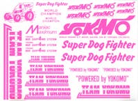 #ZC-D4PI - Yokomo Super Dog Fighter Decal (Pink) for YZ-870C