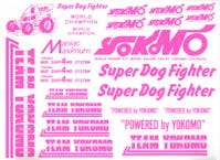 #ZC-D4PI - Yokomo Super Dog Fighter Decal (Pink) for YZ-870C