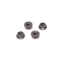 #CR879 - CORE RC - SERRATED M4 STEEL BLACK WHEEL NUT PK4