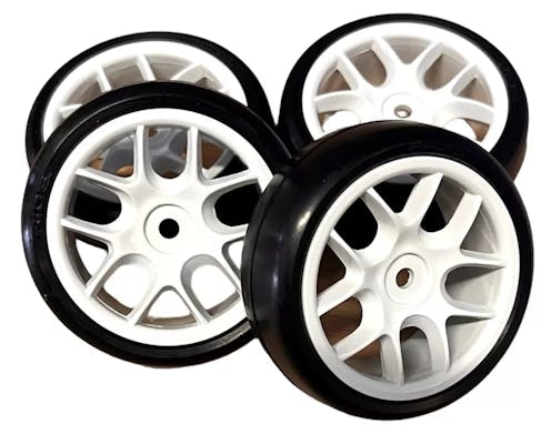 #RI-26074-24 - Ride TR09 Slick Tires (belted) on 10-Spoke Wheel, unglued (4)