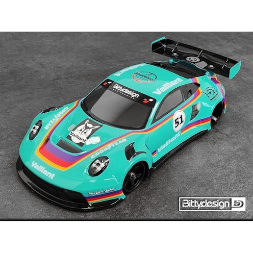 #BD-GT12-PGT3R - Bittydesign P-GT3R GT12 Clear Body - For 1/12 Supastox