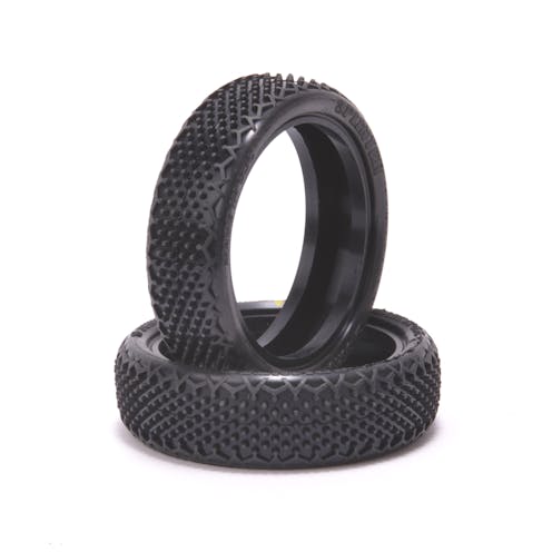 #U6906 - SCHUMACHER SPLINTER - 1/10 2WD TYRES - FRONT - YELLOW - PR