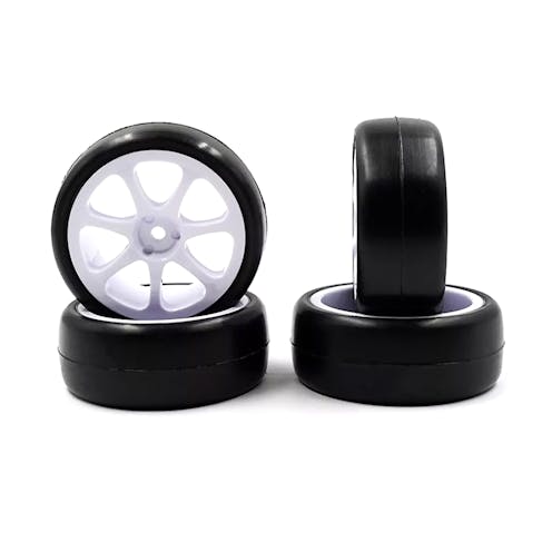 #RU0633 - RUSH PREGLUED CARPET TYRES 28CPM - 7 SPOKE WHEEL