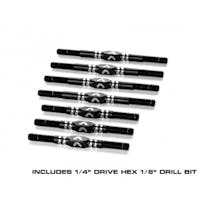 #AV10157 - Avid Ringer 3.5mm titanium turnbuckle set - black (Xray XB4'24)