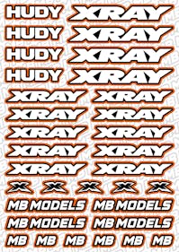 #BO-XR-O - Balls Out Xray Pre-Cut Stickers (A5) - ORANGE