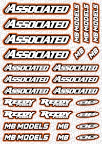 #BO-AS-O - Balls Out Associated Pre-Cut Stickers (A5) - ORANGE