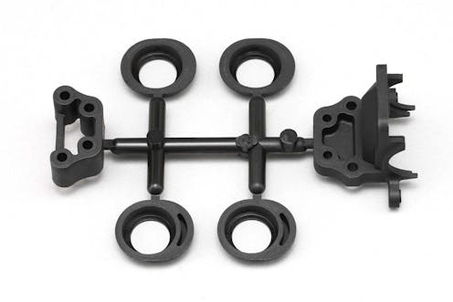 #Z2-302CTG - Yokomo SO1.0/2.0 Graphite molded gearbox cap, differential height adapter, shock tower spacer