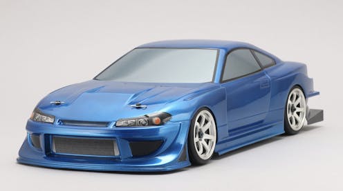 #SD-TY15BB - Yokomo Drift Body Nissan Silvia S15 - Team Toyo Tires / GP Sports (Graphic / Decal Less)