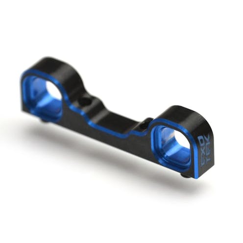 #EX2243 - Exotek Dual Blue and Black 7075 HD rear arm mount - C block (Associated B7 or B7D)