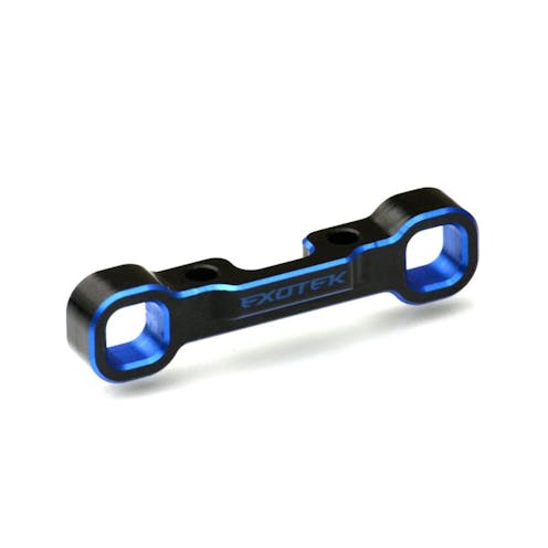 #EX2244 - Exotek Dual Blue and Black 7075 HD rear arm mount - D block (Associated B7 or B7D)
