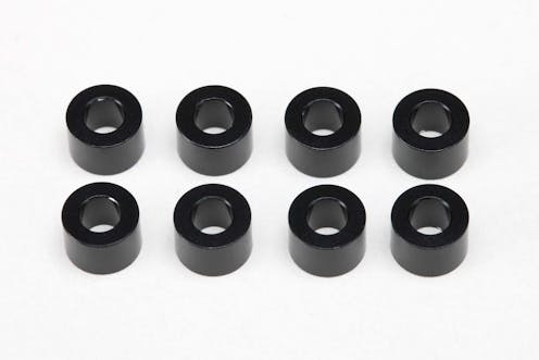 #ZC-A3640BA - Yokomo 3×6×4.0mm Aluminum Shim (8pcs·Black)