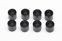 #ZC-A3660BA -  Yokomo 3×6×6.0mm Aluminum Shim (8pcs·Black)