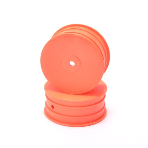 #U8689 - Schumacher Wheel Hex Front - Orange - 4wd - pr