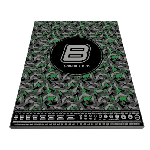 #BO101V2-G - BALLS OUT V2 SET UP BOARD 1/10 BUGGY SIZE 350MM X 450MM X 18MM - GREEN