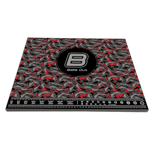 #BO102V2-R - BALLS OUT V2 SET UP BOARD 1/8 BUGGY SIZE 400MM X 500MM X 18MM - RED