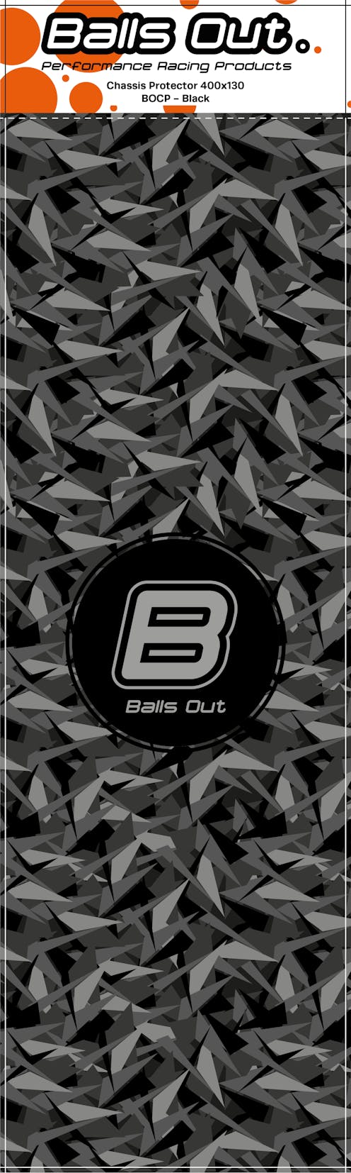 #BOCP - BALLSOUT UNIVERSAL CHASSIS PROTECTOR - 400X130 - GREEN